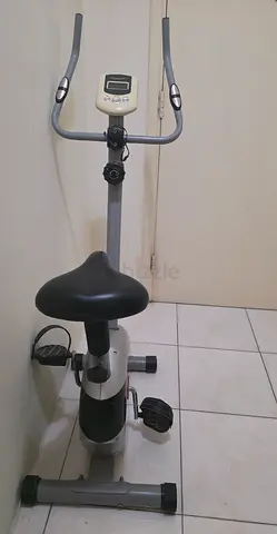 Upright Exercise Bike with Pulse Sensors and Console - Good Condition