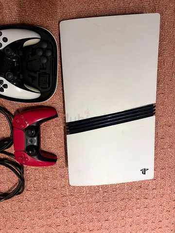 1t Sony PlayStation 5 Pro Slim Console with DualSense Edge and Cosmic Red Controllers