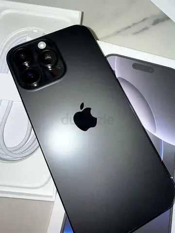 iPhone 16 Pro Max 512GB - Space Black, Mint Condition with Box & Charger