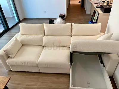Excellent condition Ikea Eskilstuna L shape sofa Beige