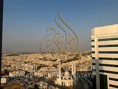 The most beautiful and most spacious one-Bhk in Al Qasimia, featuring a balcony with an open view, a