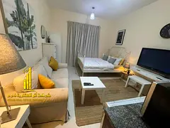 Luxurious, fully furnished studio apartment for monthly rent in Ajman - Al Hamidiya - next to Al Ham