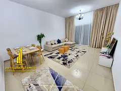 Luxury apartment, second occupancy. One bedroom, living room, and balcony with an open view. Ajman, 