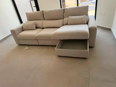 Brand new condition ikea esklstuna lshape sofa bed with storage beige