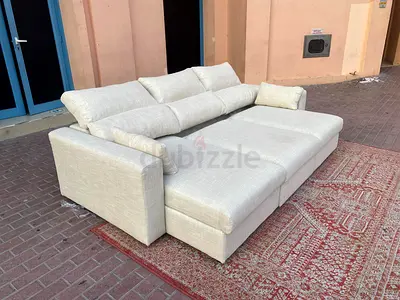 Ikea Eskelstuna L shape sofa bed Beige