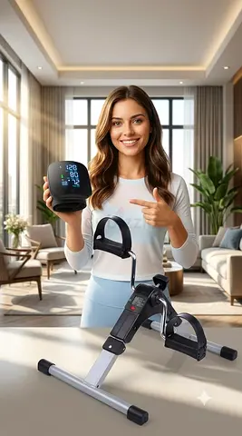Arm & Leg Mini Exercise Bike and get an Automatic Wrist Blood Pressure Monitor FREE