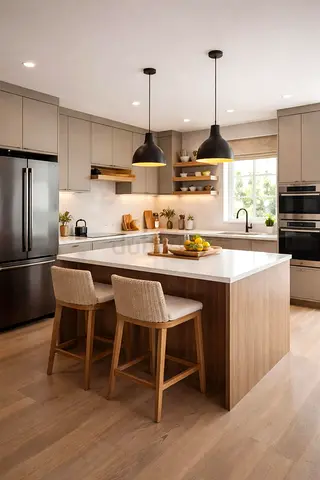 Modern design kitchen island