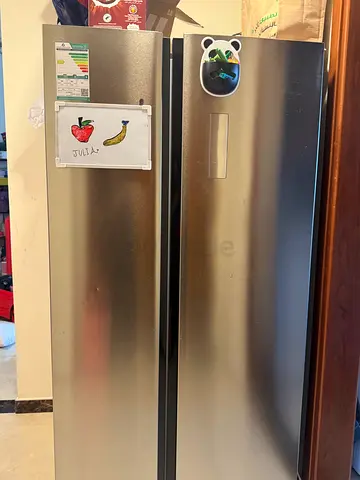 TCL Two silver upright refrigerators/freezers
