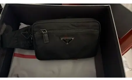 Prada Re-Nylon Belt Bag in Black