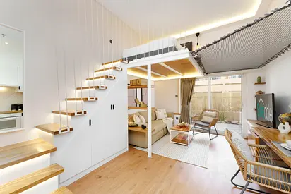 Spacious Loft Studio | Diamond Views JVC | Work Desk | Sofa Bed for 4 | All Bills Included