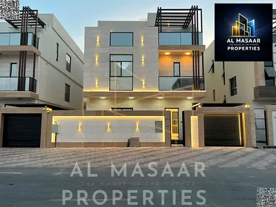 Villa (with pool) for sale | Ajman | Al Helio 2 area | 5 bedrooms, majlis, 3 living rooms, roof and pool | Freehold | Price includes water, electricit