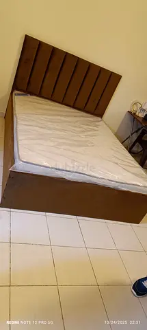Family size storage bed including mattress brand new sale