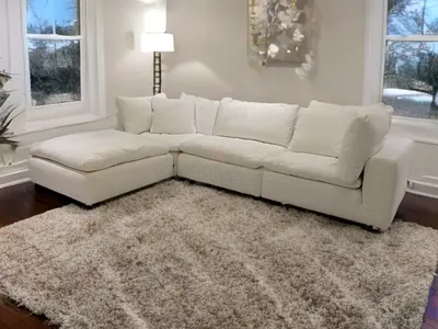 Marina home luscious linen cloud sofa