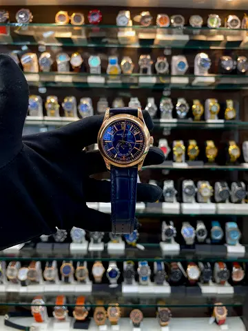 PATEK PHILLIPE ANNUAL CALENDAR MOON 🌙 PHASE IN MASTER PIECE BLUE 💙