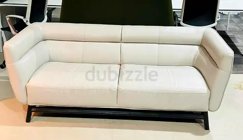 Beige Leather Sofa great condition