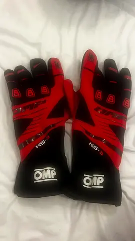 OMP KS-3 Racing Gloves - Red/Black, size XL, great condition, barely used