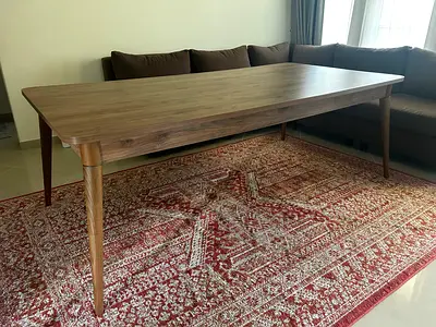 Dining Table Like Brand New — Large Rectangular Walnut Finish