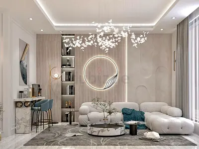 Timeless Elegance | Neoclassical Living Room — Dubai