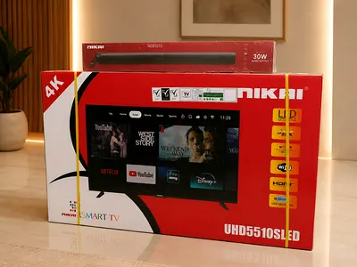 Nikai 55" UHD Smart LED TV (UHD5510SLED) - Brand New in Box