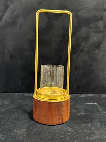 Candle Holder with Glass Insert