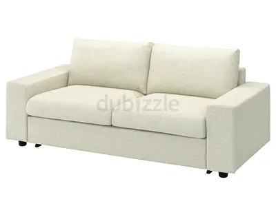 IKEA VIMLE Light beige 2-seater fabric sofa BED clean modern design