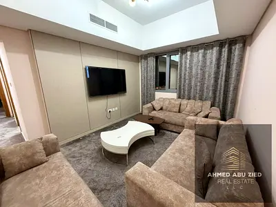 Luxury fully furnished 2BR apartment, super deluxe, separate kitchen, spacious private parking, 4 payments, AED 5,000 deposit, near all services.