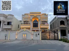 A luxurious classic villa in Al-Haliou, featuring 6 bedrooms, a rooftop terrace, and a spacious outd