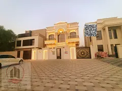 Villa for sale, including registration fees, in Ajman Al-Helio, 6 master rooms + roof, sitting room,