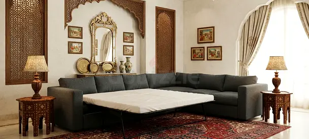 Smart Space-Saving L-Shape Sofa Bed – Make the most of your living room with one practical piece of
