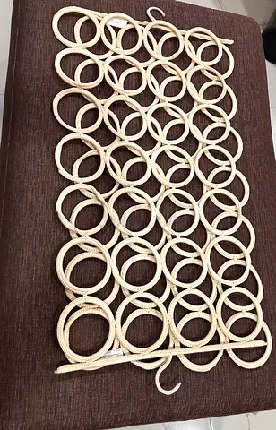 Pair of Woven Rope Scarf/Tie Organizer with Multiple Loops IKEA 2pieces
