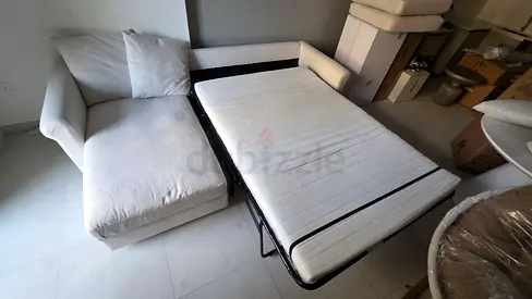 Ikea gronlid L shape sofa bed with mattress