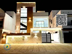 For sale: Modern villa with 6BR and roof in Al Bahia. Freehold. Bank financing