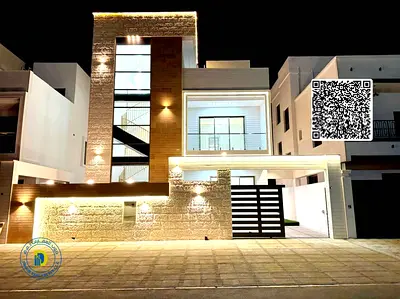 For sale: Modern villa with 6BR and roof in Al Bahia. Freehold. Bank financing