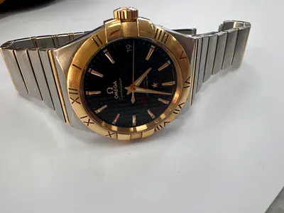 Omega Constellation Two-Tone Men's Watch, Stainless Steel & Gold