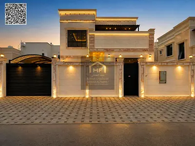 فيلا فاخرة 4 غرف نوم ماستر في عجمان – مساحة البناء 2,550 قدم – شاملة رسوم التسجيل