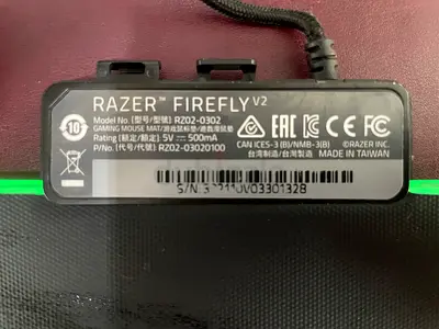 Razer Firefly RGB Hard Gaming Mouse Mat - Good Working Condition