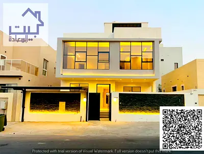 For sale in Al Zahia area: 5 master bedrooms, built-in wardrobes throughout, 7 bathrooms, excellent finishes, fully equipped main kitchen