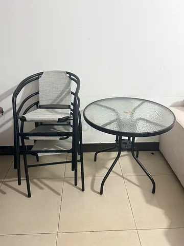 Table set with chairs