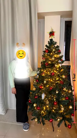 6ft Artificial Christmas Tree with Ornaments