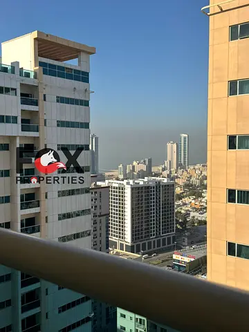 A unique investment opportunity: Two-bedroom apartment for sale in Ajman One Tower with a Corniche view.