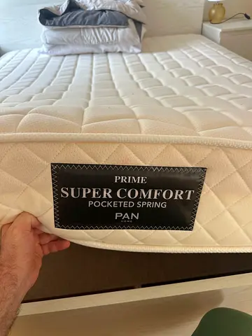Pan Home Prime Super Comfort Pocketed Spring Mattress,2 mattress,2 beds,cabinets. 2 full seats