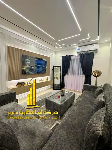 ✨ Luxury apartment for monthly rent, two bedroom and a hall with an open view, fully furnished with elegant furniture and a fully equipped kitchen