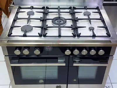 La Germania Top 5 Burner Gas Down Dual Oven Electric Cooker Range Size 90cm