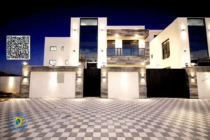 Modern villa with 6BR and a roof in Al-Helio 2, Registration fees included. Freehold . Bank financing