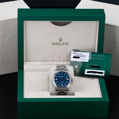Rolex Oyster Perpetual Blue dial Super Master 1:1 Clone With BOX AND NFC CARD