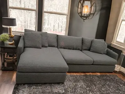 Premium quality crate and barrel Lounge Deep Lshape sofa
