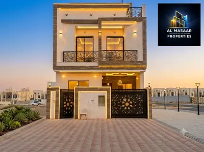 Own a villa for sale in Ajman at an attractive price and with no annual fees. First occupancy, freehold, super deluxe finishing, excellent location ne
