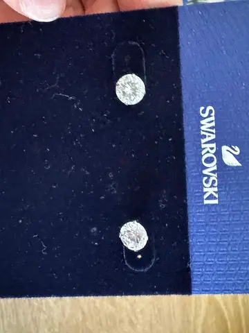Swarovski Crystal Solitaire Stud Earrings