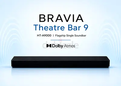 BRAVIA Theatre Bar 9 Flagship Single Soundbar 360 Spatial Sound Mapping Dolby Atmos HT-A9000