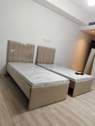 Brand New Beige Single Bed Frame Available